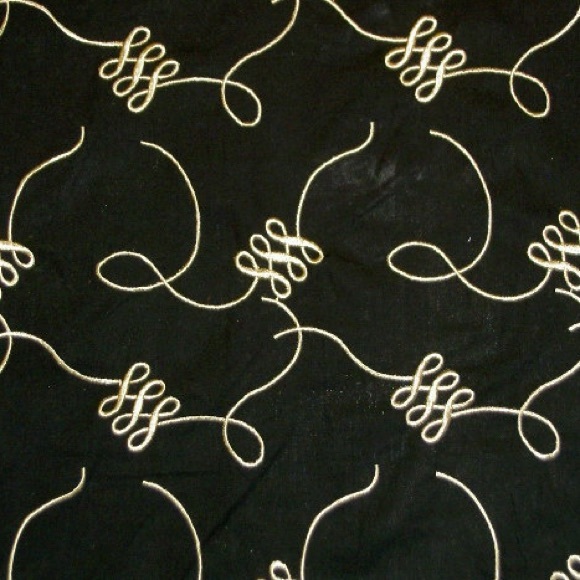 Duralee Savoy 73009 Color 12 Black Fabric - Picture 9 of 14